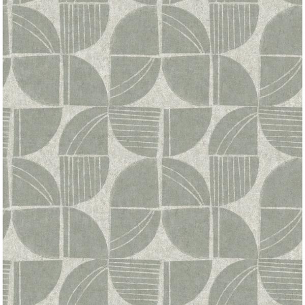 a street prints Baxter Sea Green Semicircle Mosaic Wallpaper