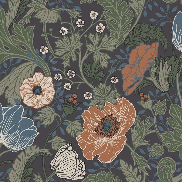 a street prints Anemone Multicolor Floral Wallpaper