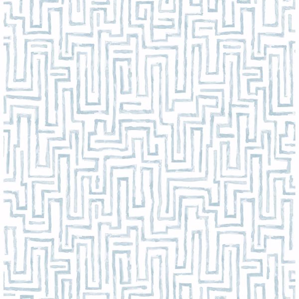 a street prints Ramble Blue Geometric Wallpaper