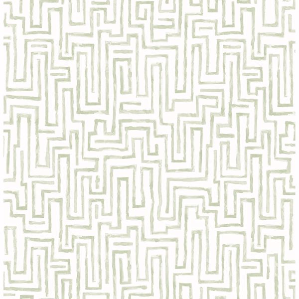 a street prints Ramble Sage Geometric Wallpaper