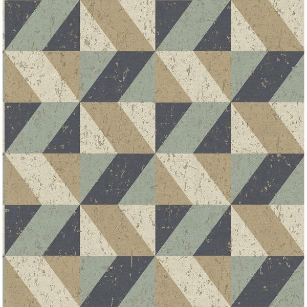 a street prints Cerium Multicolor Concrete Geometric Wallpaper