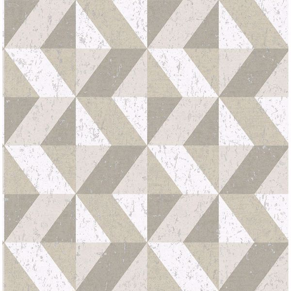 a street prints Cerium Neutral Concrete Geometric Wallpaper