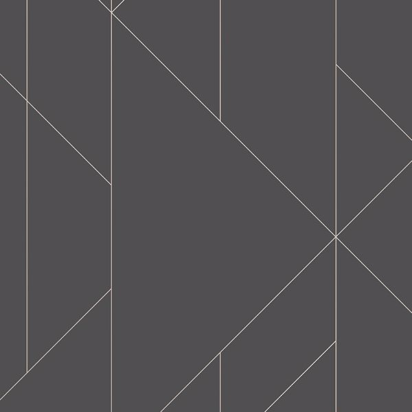 a street prints Torpa Charcoal Geometric Wallpaper