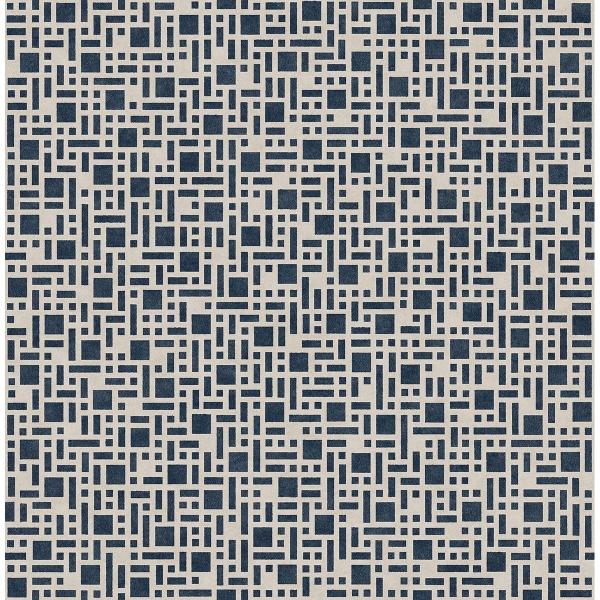 a street prints Bento Indigo Geometric Wallpaper