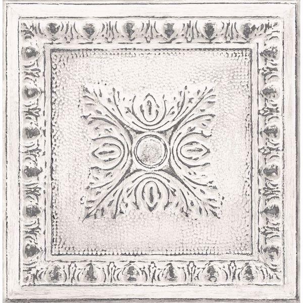 a street prints Ornamental Off-White Tin Tile Wallpaper