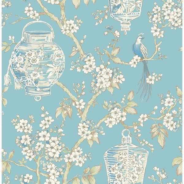 a street prints Serenity Turquoise Lanterns