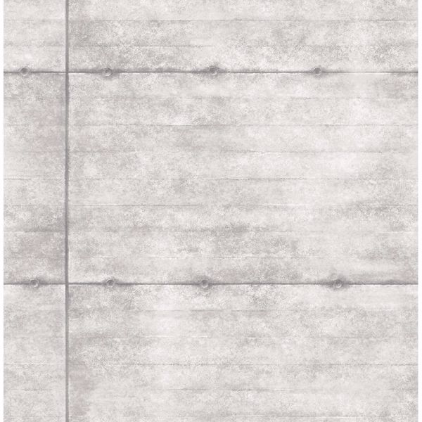 a street prints Smooth Concrete Light Grey Geometric