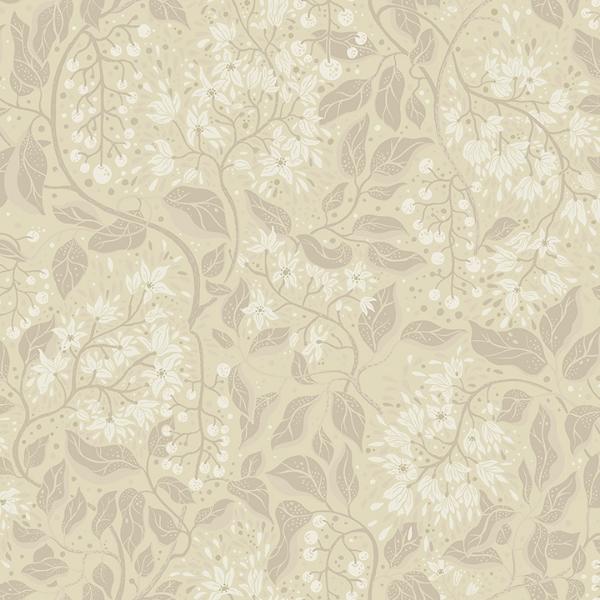 a street prints Turi Wheat Twining Vines Wallpaper