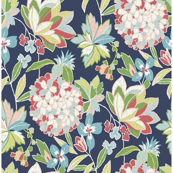 a street prints Valdivian Fuchsia Floral Wallpaper