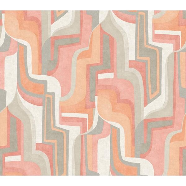a street prints Tulum Coral Surreal Shapes Wallpaper