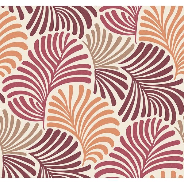 a street prints Trousdale Raspberry Fanning Flora Wallpaper by Scott Living