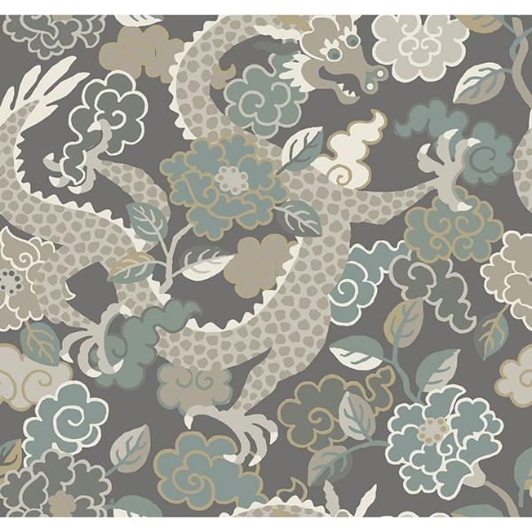a street prints Yanci Stone Dragon Wallpaper
