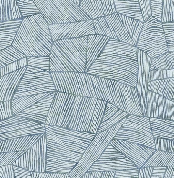 a street prints Aldabra Blue Textured Geometric Wallpaper