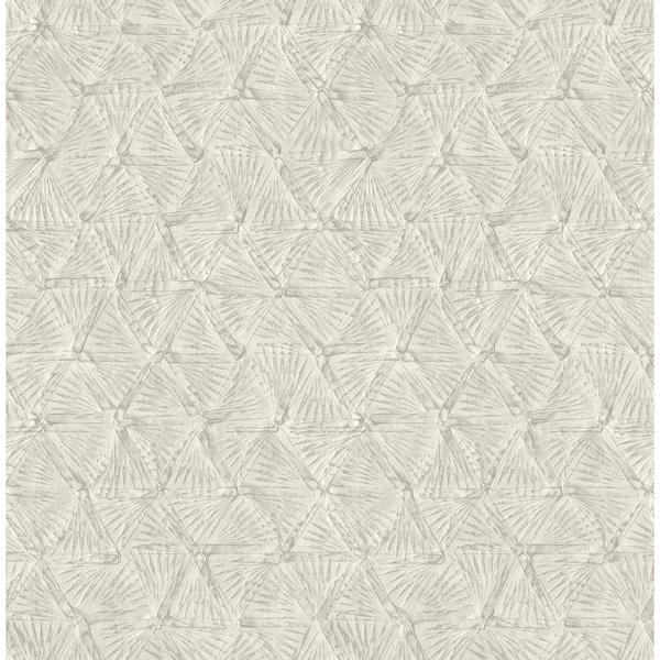 a street prints Wright Platinum Textured Triangle Wallpaper
