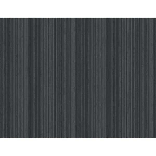 a street prints Sebasco Black Vertical Pinstripe Wallpaper