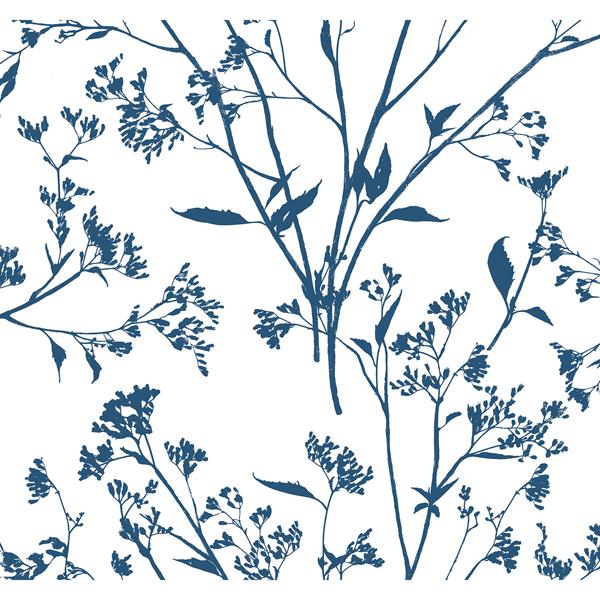 a street prints Southport Indigo Delicate Branches Wallpaper