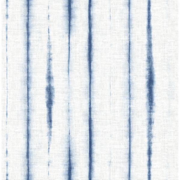 a street prints Orleans Blue Shibori Faux Linen Wallpaper
