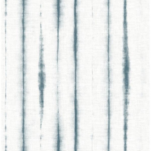 a street prints Orleans Teal Shibori Faux Linen Wallpaper