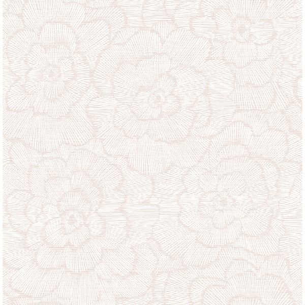 a street prints Periwinkle Pink Textured Floral Wallpaper