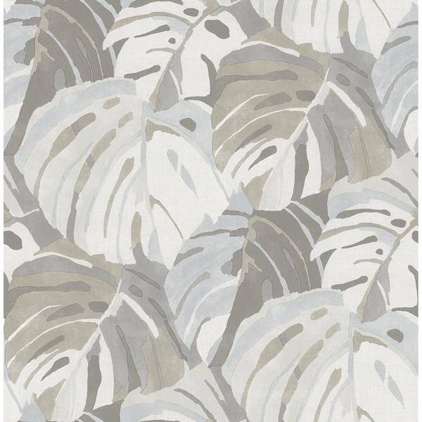 a street prints Samara Stone Monstera Leaf Wallpaper