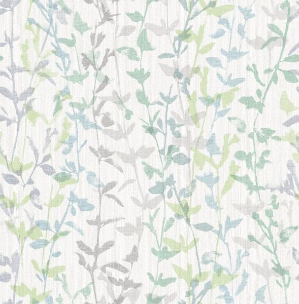 a street prints Thea Green Floral Trail Wallpaper- Scott Living