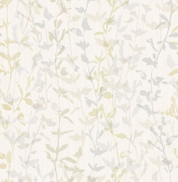 a street prints Thea Light Grey Floral Trail Wallpaper- Scott Living