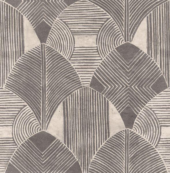 a street prints Westport Charcoal Geometric Wallpaper- Scott Living