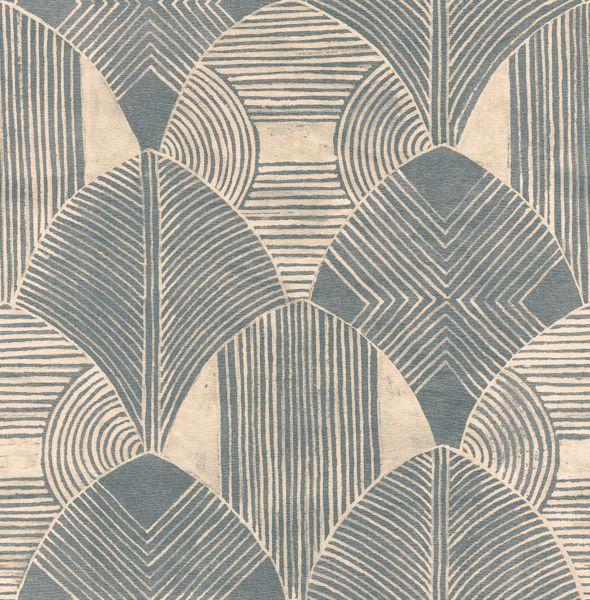 a street prints Westport Teal Geometric Wallpaper- Scott Living