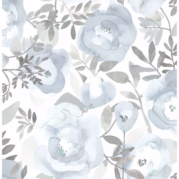 a street prints Orla Blue Floral Wallpaper