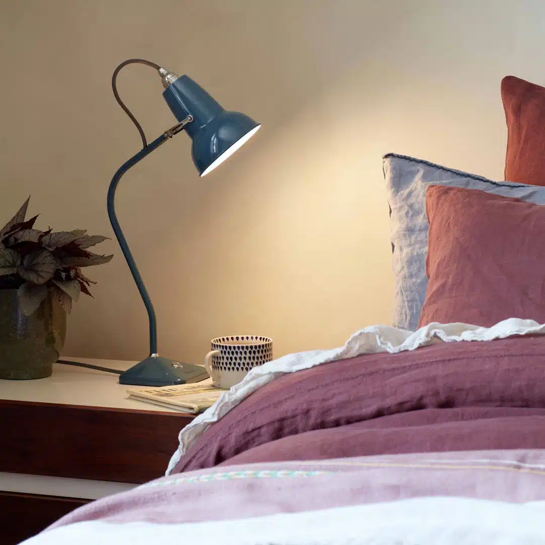 anglepoise Original 1227 Mini Table Lamp - National Trust Edition Neptune Blue