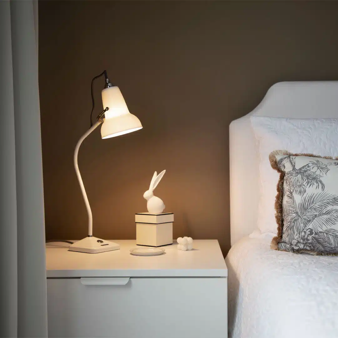 anglepoise Original 1227 Mini Ceramic Table Lamp Pure White