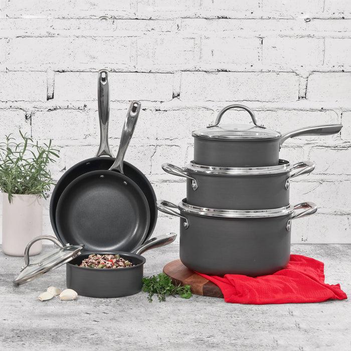 cuisipro Cuisipro Easy-Release Hard Anodized Cookware 10 pc Set 748020 Pan Set