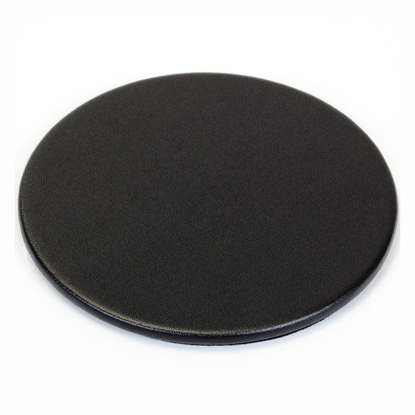 dacasso Classic Black Leatherette Round Coaster