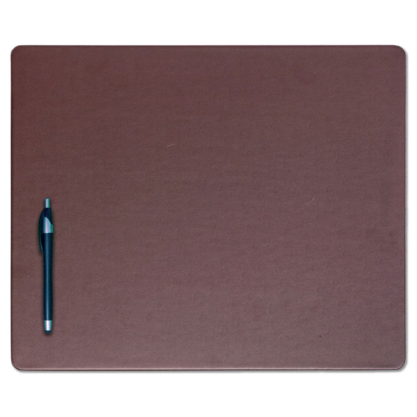 dacasso Chocolate Brown Leatherette 17" x 14" Conference Table Pad
