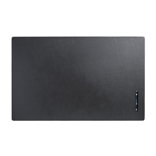 dacasso Black Leather 38" x 24" Desk Mat without Rails