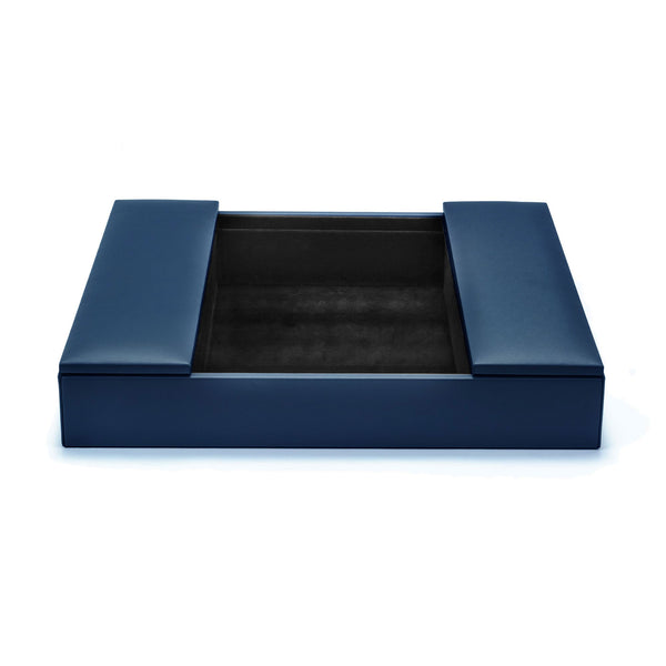 dacasso Navy Blue Leatherette Enhanced Conference Room Organizer