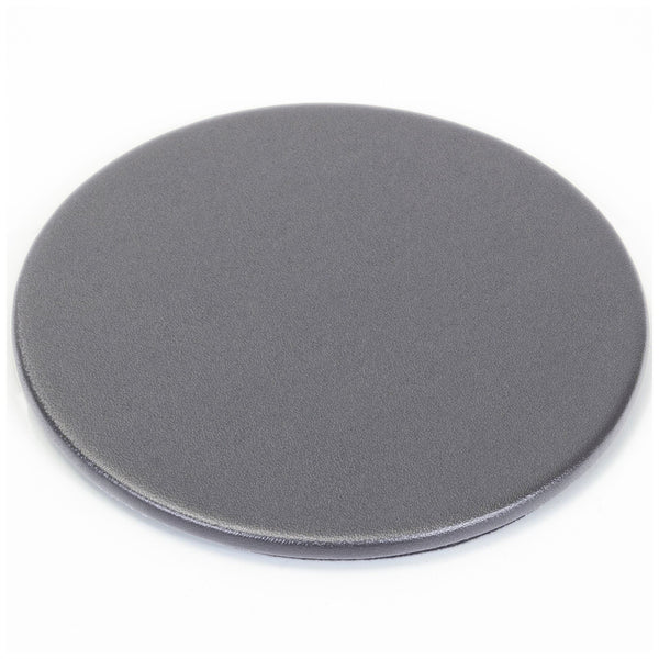 dacasso Gray Leather Single Coaster Round
