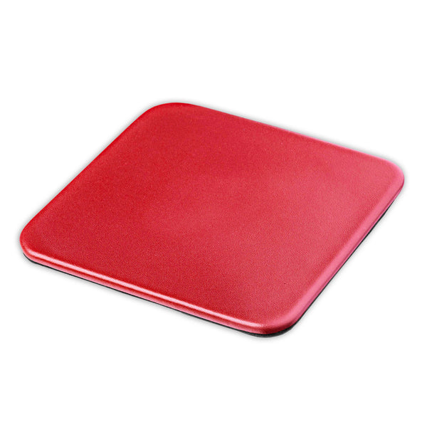 dacasso Red Leather Single Coaster Square