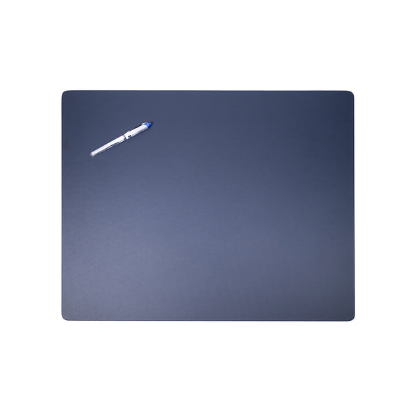 dacasso Navy Blue Leatherette Desk Pad w/out Rails 24 x 19