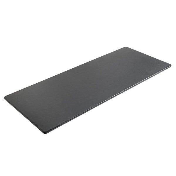 dacasso Classic Black Leather 30" x 12.5" Conference Table Single Runner
