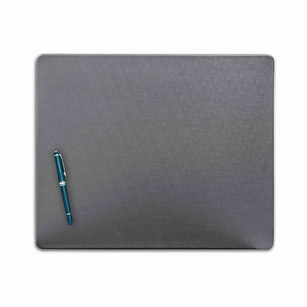 dacasso Gray Leather 17 x 14 Conference Table Pad