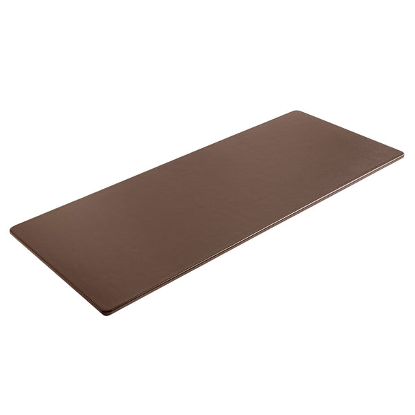 dacasso Chocolate Brown Leather 30" x 12.5" Keyboard/Mouse Desk Mat