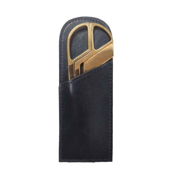 dacasso Black Bonded Leather Mini Library Set