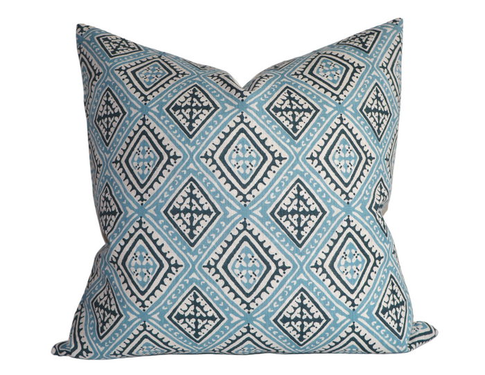 dekowe Havana Pillow Cover in China Blue Walter G Textiles