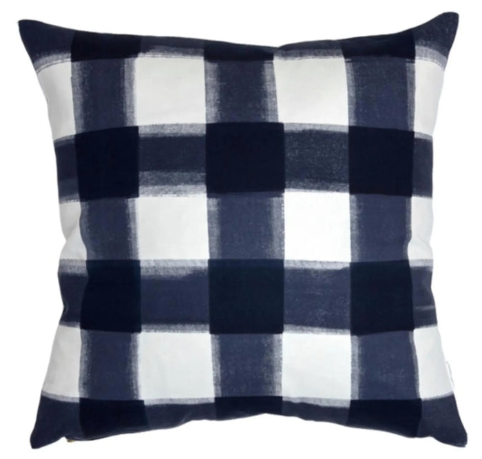 dekowe Indigo Buffalo Check Pillow Cover Caitlin Wilson Textiles
